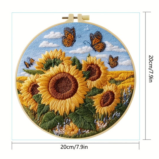 Butterflies And Sunflowers