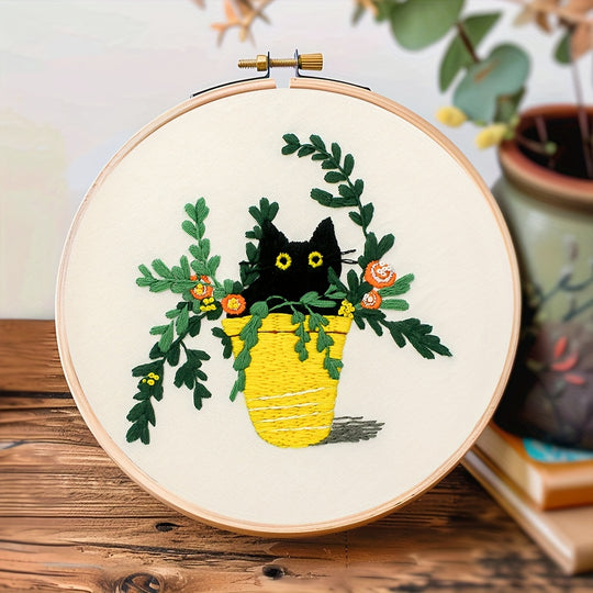 Cat Hiding in Vase