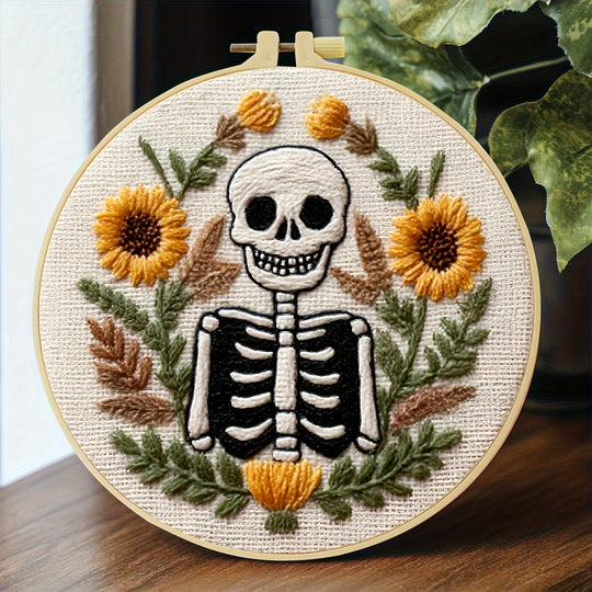 Skeleton And Flower