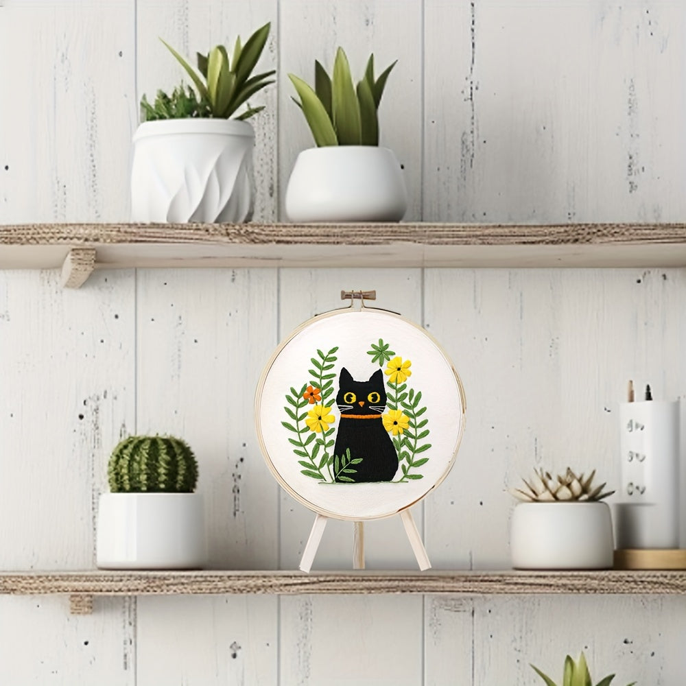 Cat and Plants
