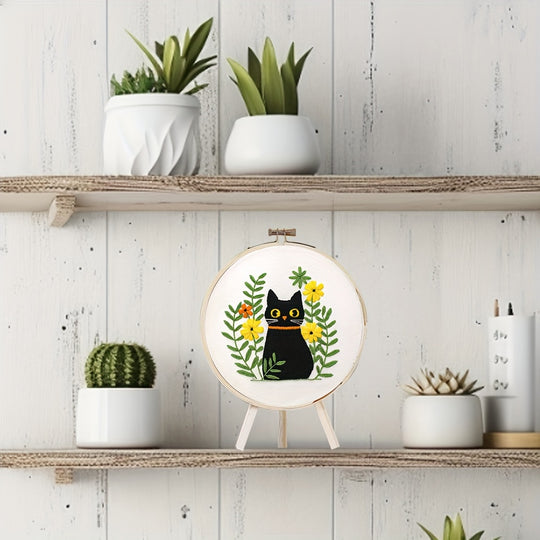 Cat and Plants
