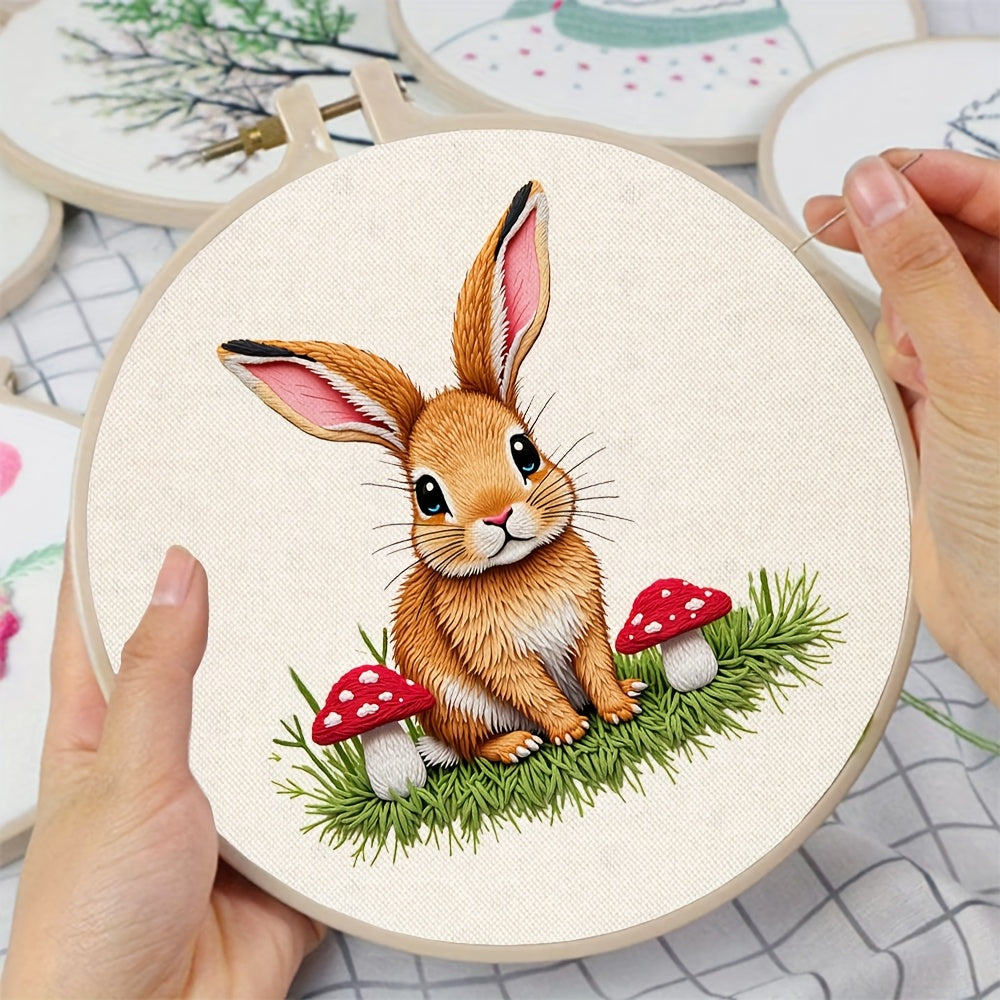 Bunny with Mushrooms