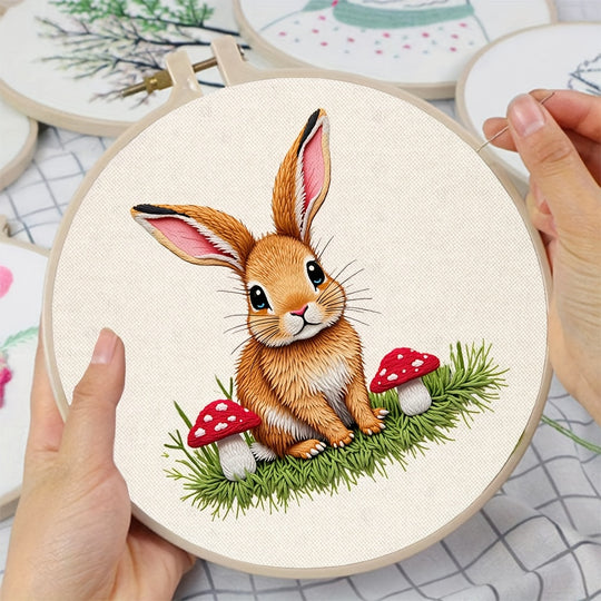 Bunny with Mushrooms