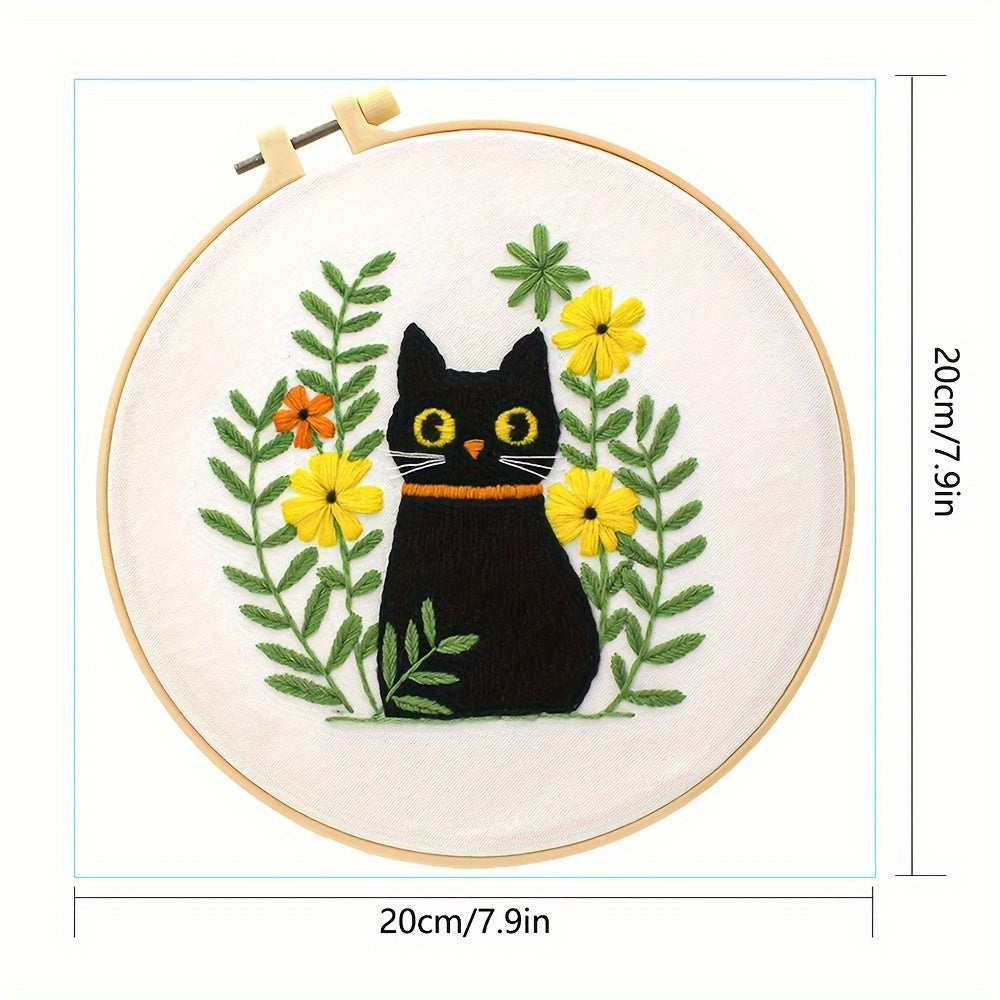 Cat and Plants