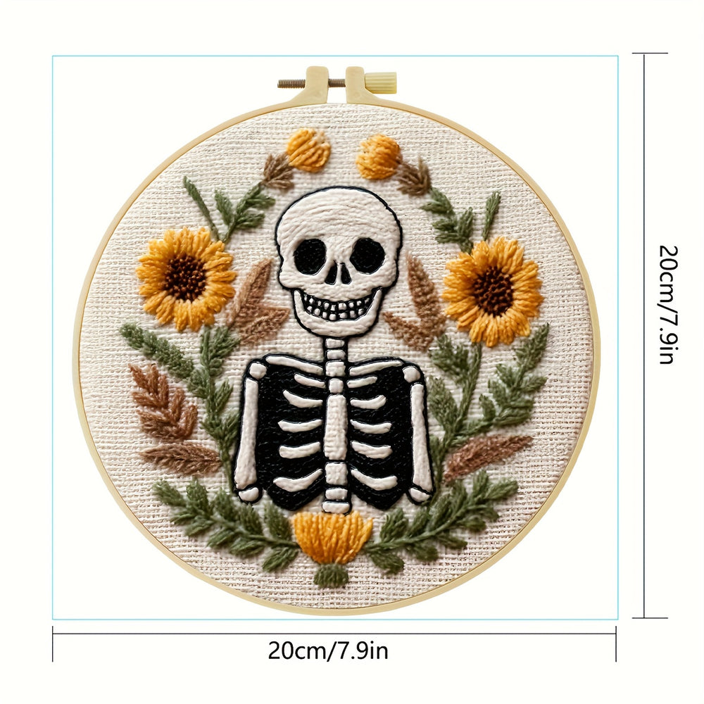 Skeleton And Flower