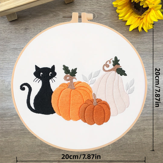 Black Cat And Pumpkin