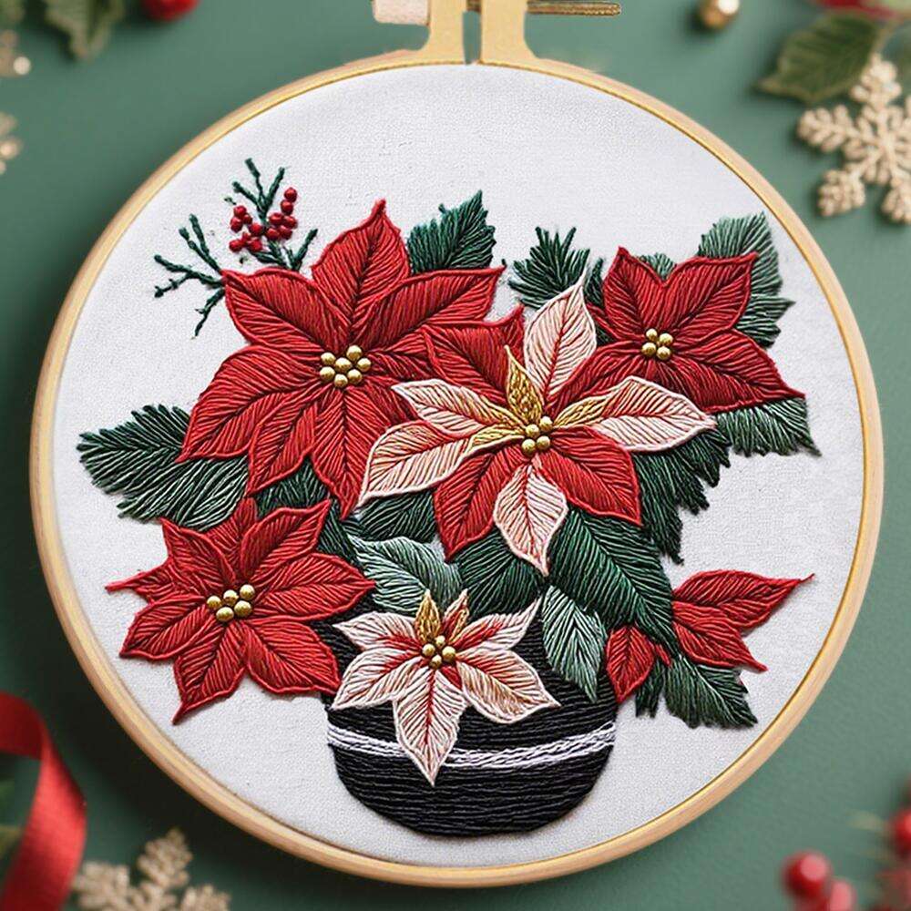 Poinsettia Flower Design