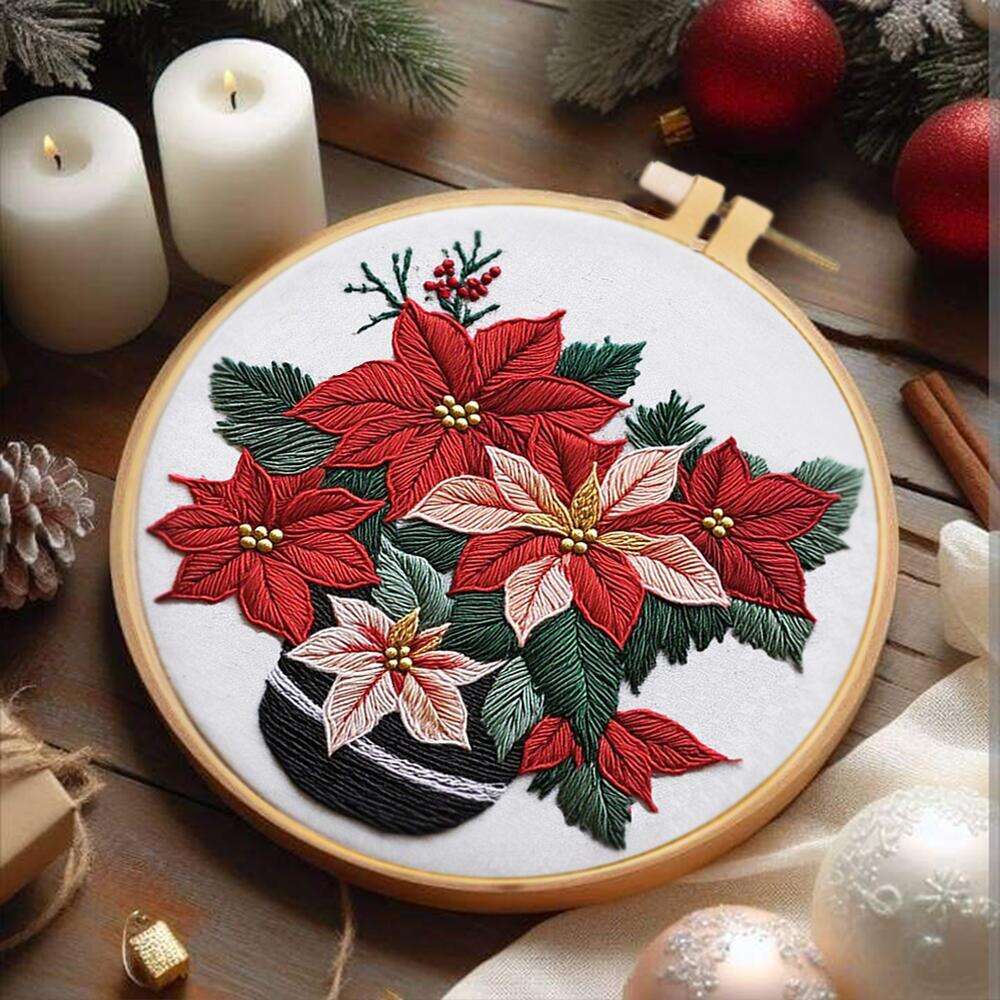 Poinsettia Flower Design