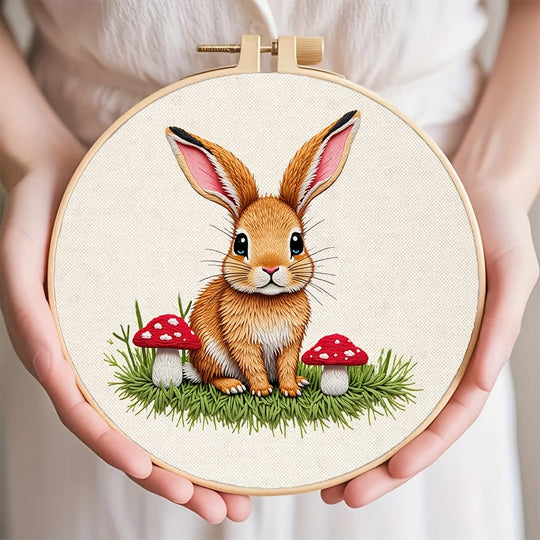 Bunny with Mushrooms