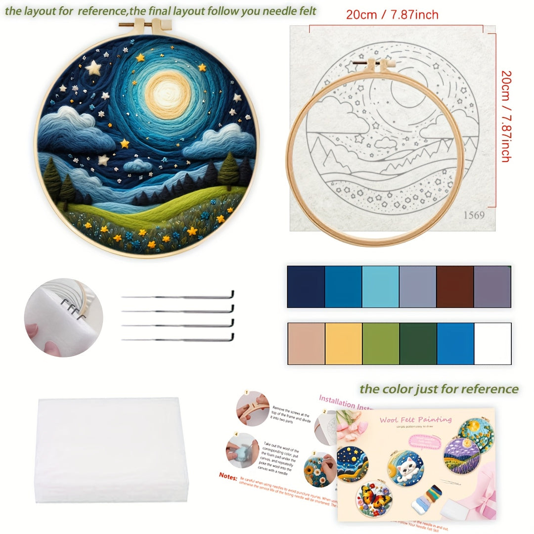 Starry Night & Moon