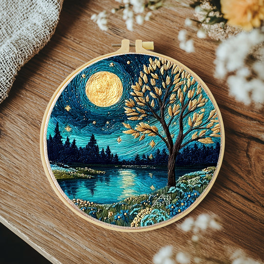 Golden Tree and Moon