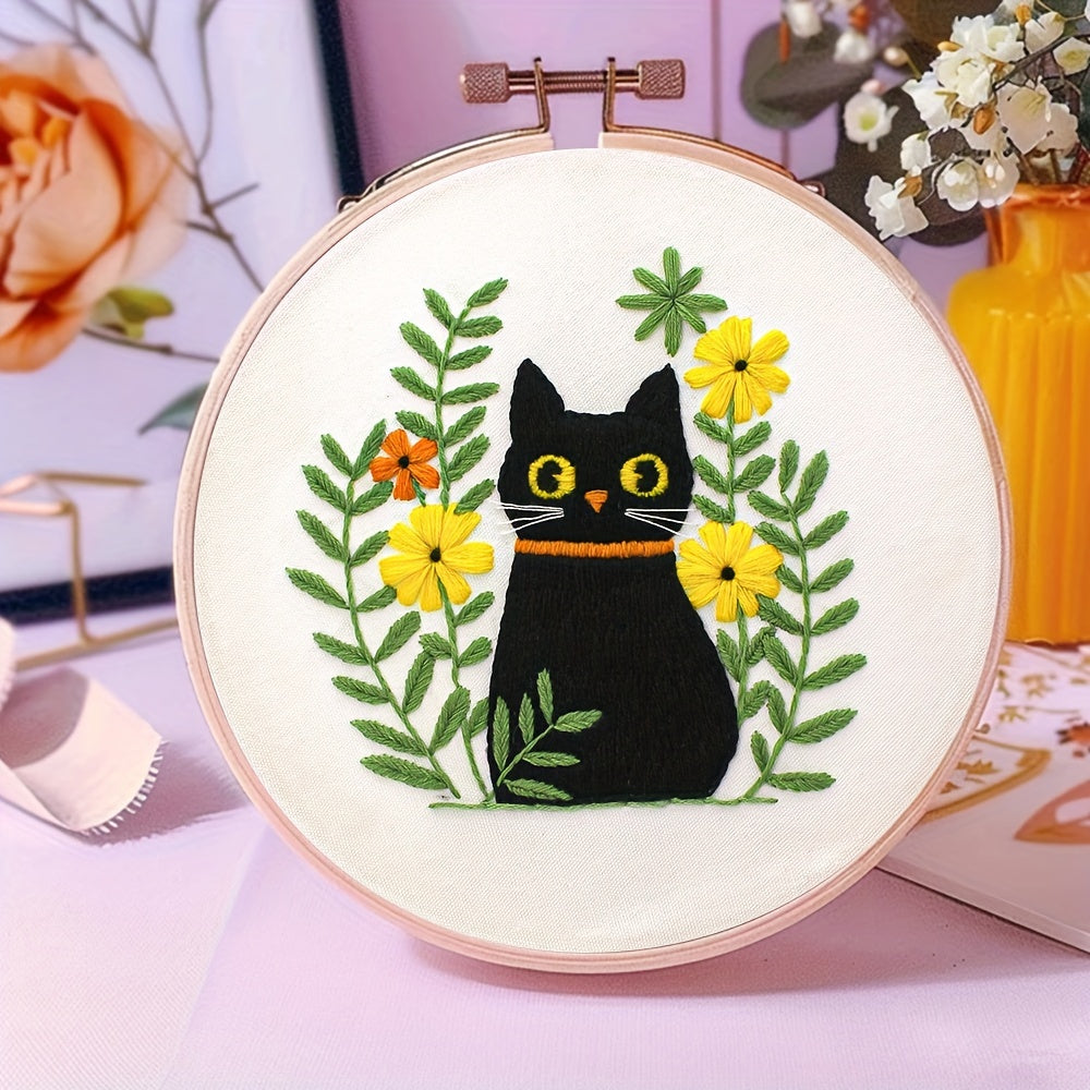 Cat and Plants