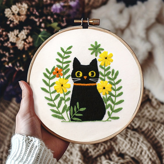 Cat and Plants