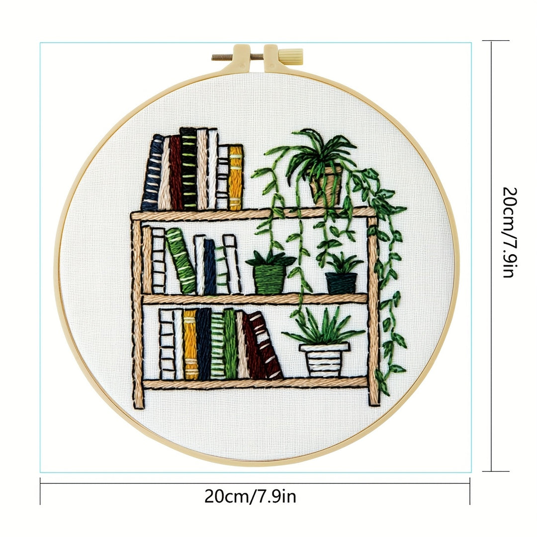 Bookshelf with Plants
