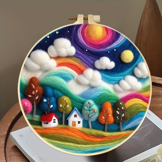 Colorful Tree And House