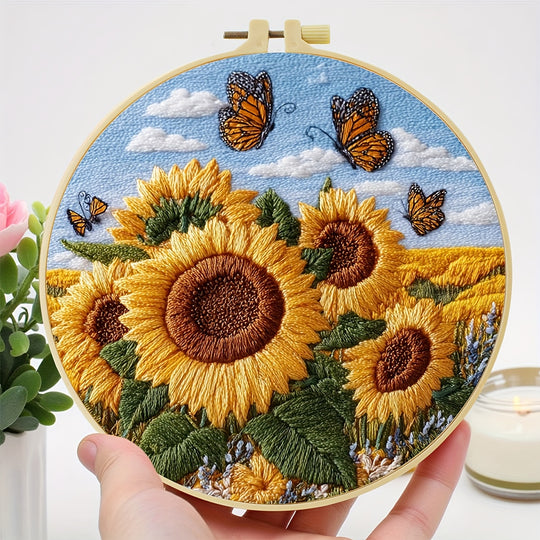 Butterflies And Sunflowers