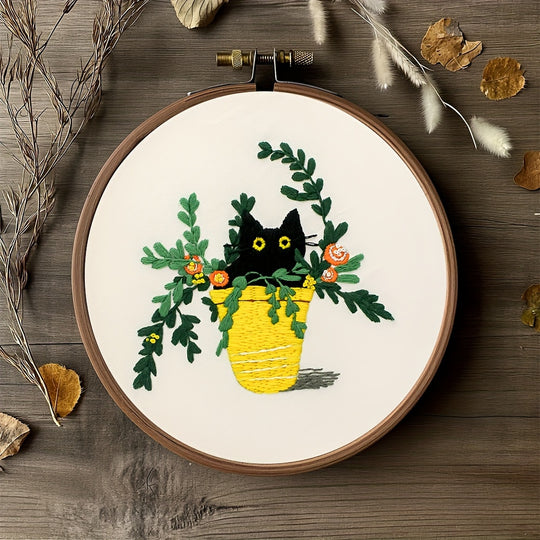 Cat Hiding in Vase