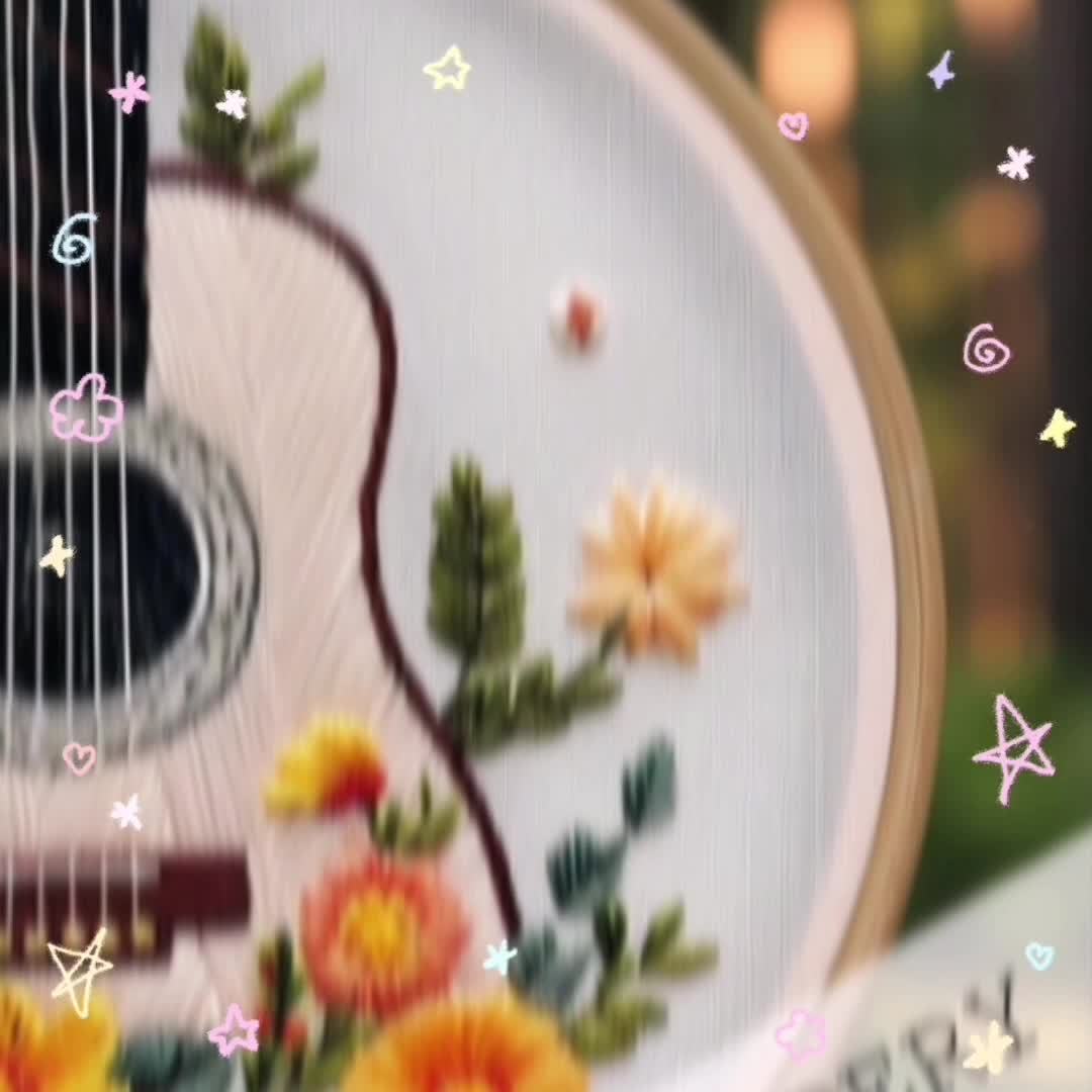 Floral Guitar