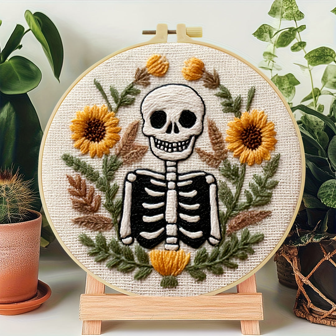 Skeleton And Flower