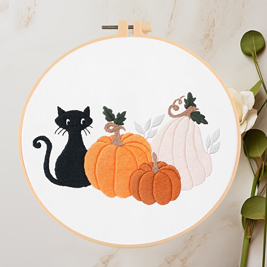 Black Cat And Pumpkin